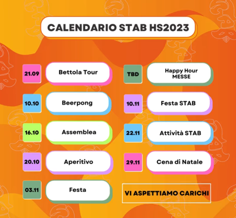 Calendario STAB HS23