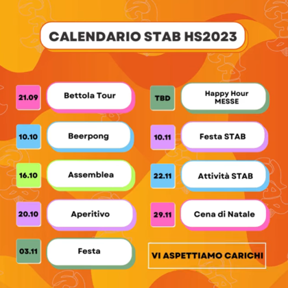 Calendario STAB HS23